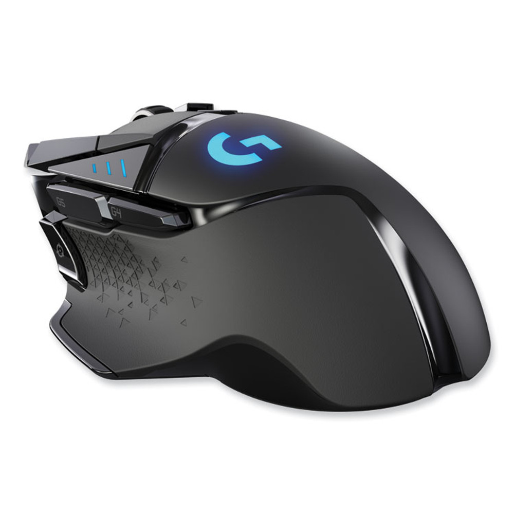 LOGITECH, INC. 910005565 G502 LIGHTSPEED Wireless Gaming Mouse, 2.4 GHz Frequency/33 ft Wireless Range, Right Hand Use, Black