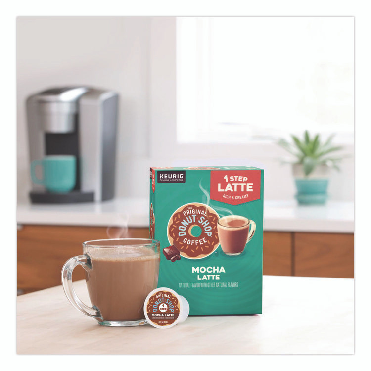 KEURIG DR PEPPER The Original Donut Shop® 8179 Mocha One Step Latte K-Cup, Vanilla, 20/Box