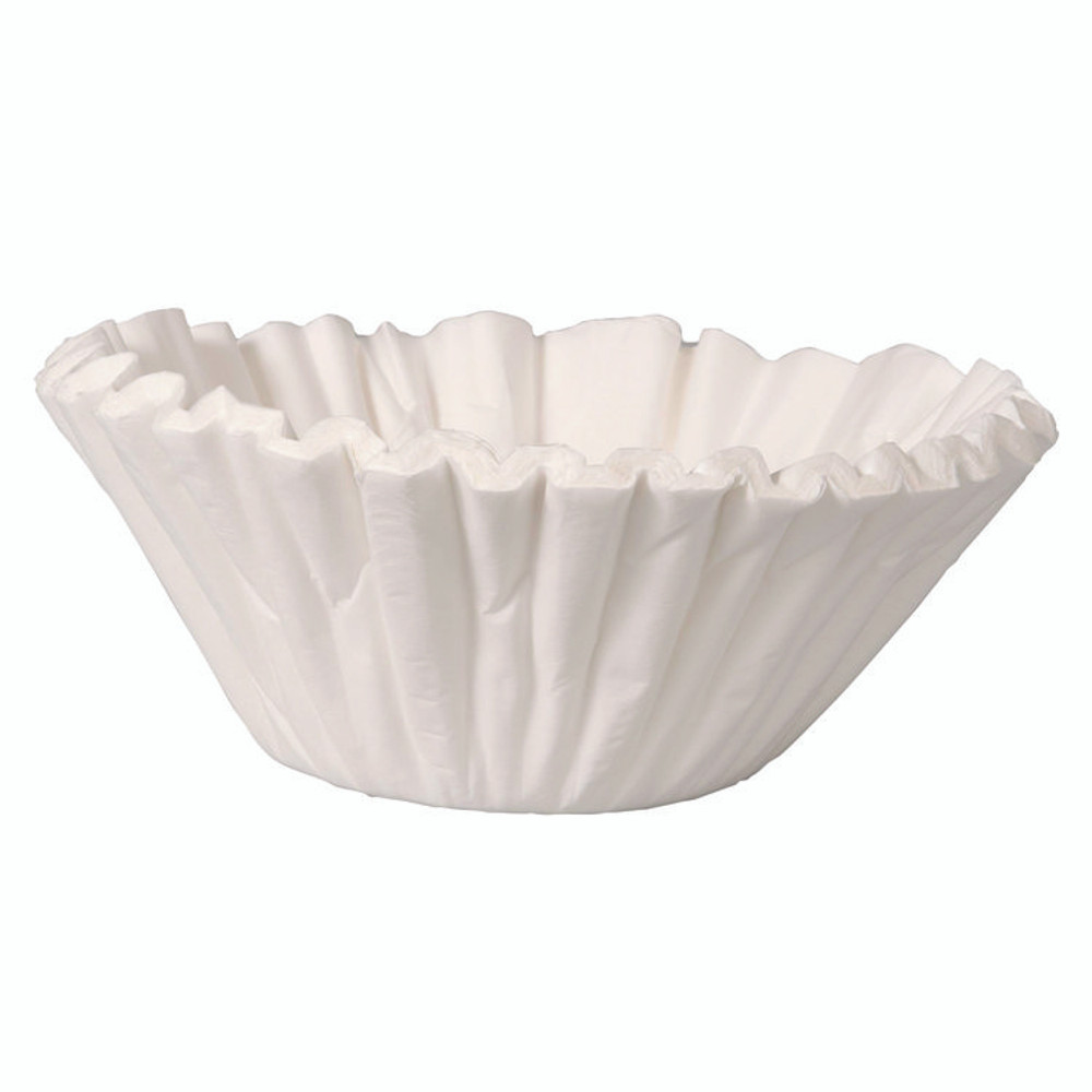 BUNN-O-MATIC BCF-250 Flat Bottom Coffee Filters, 12 Cup Size, 250/Pack