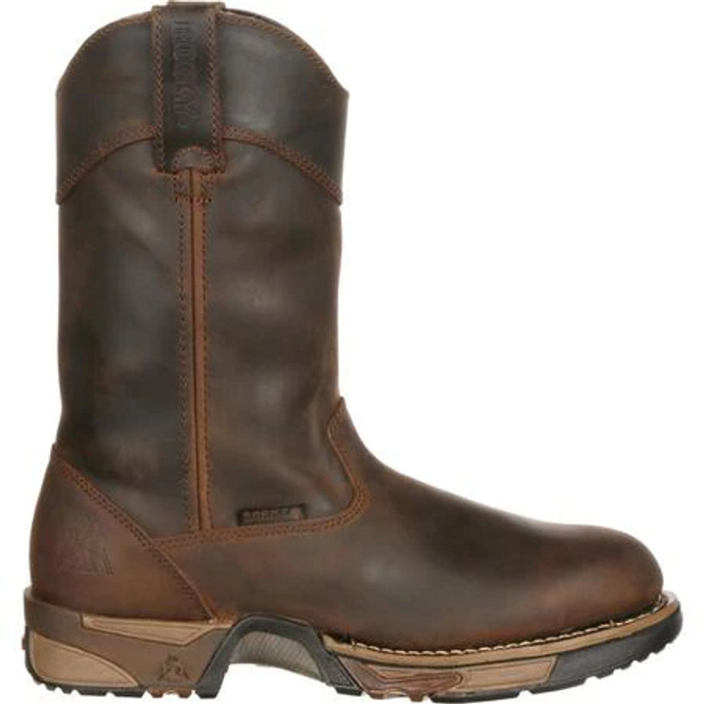 Rocky International RKFQ0005639BN9.5W Rocky Aztec Waterproof Wellington Work Boot