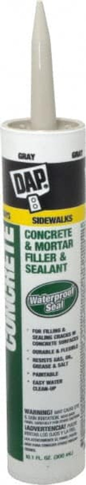 DAP. 7079818096 Filler & Repair Caulk: 10.1 oz Cartridge, Gray, Acrylic & Latex