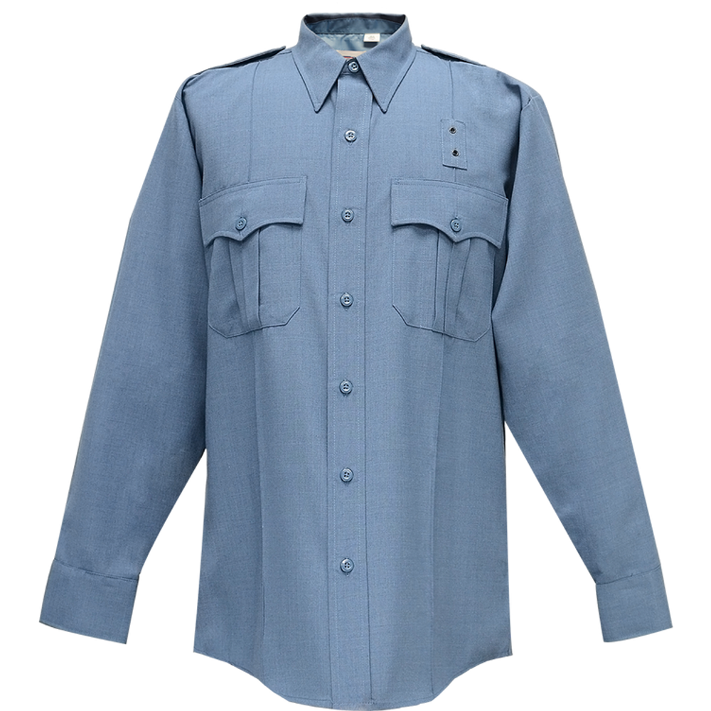 Flying Cross 05W84 26 18.0 34/35 Justice Long Sleeve Shirt w/ Pleated Pockets