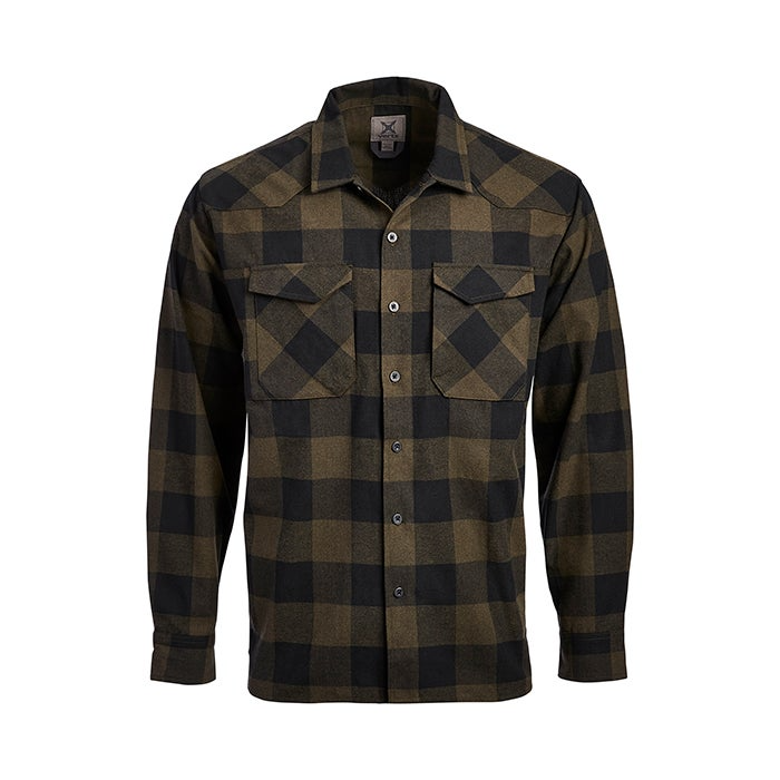 Vertx VTX1501MSHPSMALL Canyon Valley Flannel Shirt - Marshland Plaid