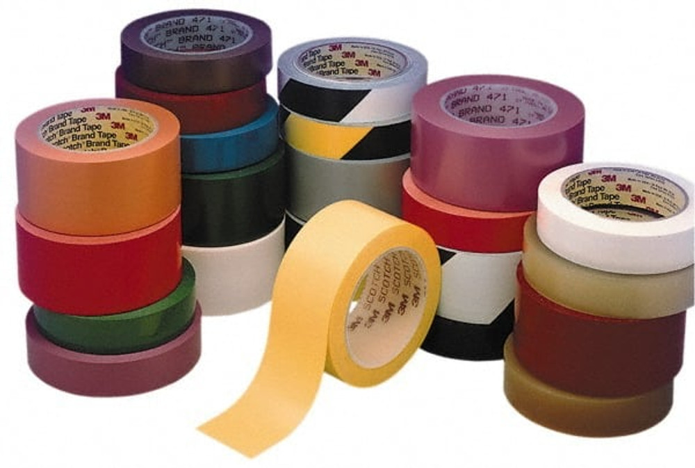 3M 7000047470 Floor & Aisle Marking Tape: 3" Wide, 5.2 mil Thick, Vinyl