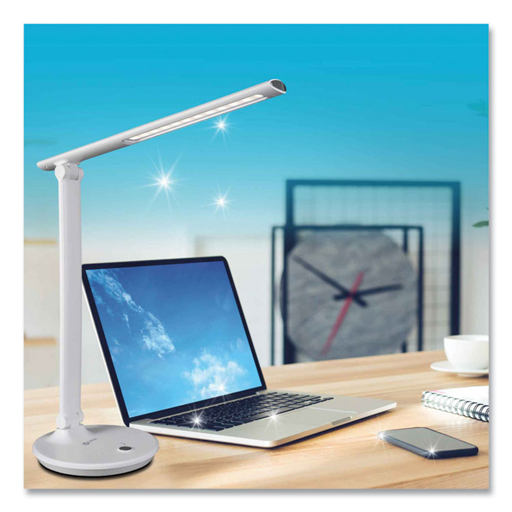 OTTLITE TECHNOLOGIES, INC SCAY000S Wellness Series Sanitizing Emerge LED Desk Lamp, 23" High, White