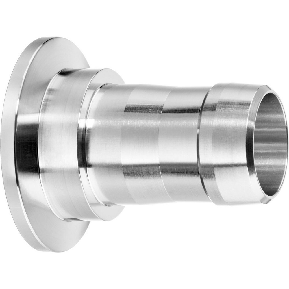 USA Industrials ZUSA-TF-VAC-50 Metal Vacuum Tube Fittings; Material: Stainless Steel ; Fitting Type: Hose Adapter ; Tube Outside Diameter: 1.500 ; Fitting Shape: Straight ; Connection Type: Quick-Clamp; Barb ; Maximum Vacuum: 0.0000001 torr at 72 Deg