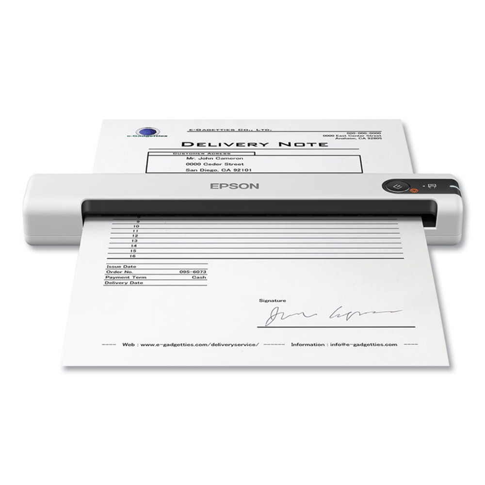 EPSON AMERICA, INC. B11B252202 DS-70 Portable Document Scanner, 600 dpi Optical Resolution, 1-Sheet Auto Document Feeder