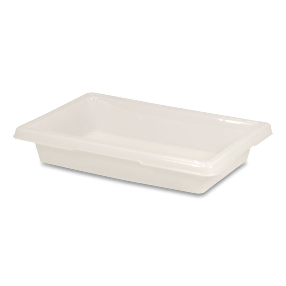 RUBBERMAID COMMERCIAL PROD. 3507 WHI Food/Tote Boxes, 2 gal, 18 x 12 x 3.5, White, Plastic