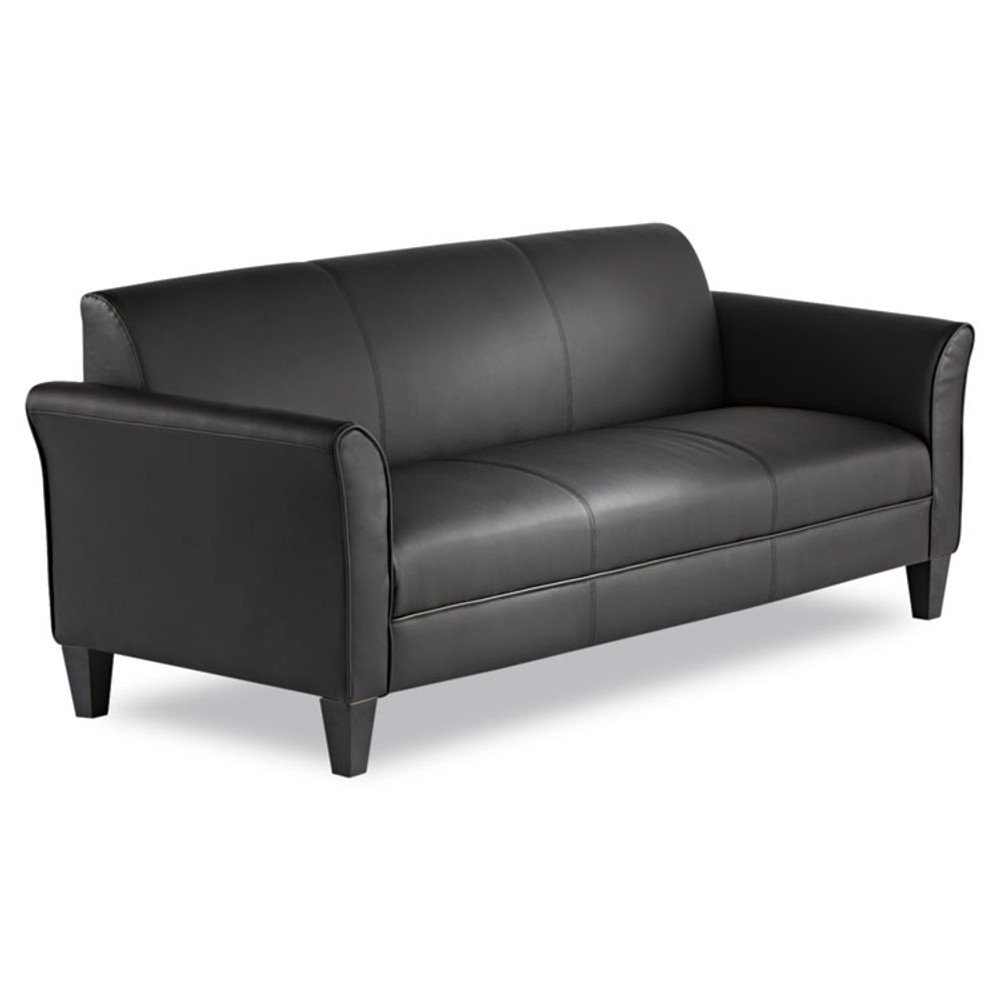 ALERA RL21LS10B Alera Reception Lounge Sofa Series, Three-Cushion Sofa, 77" x 31.5" x 32", Black