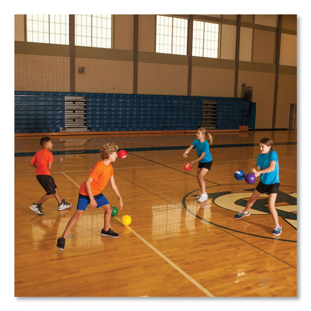 CHAMPION SPORT Sports RXD6SET Rhino Skin Dodge Ball Set, 6" Diameter, Assorted Colors, 6/Set