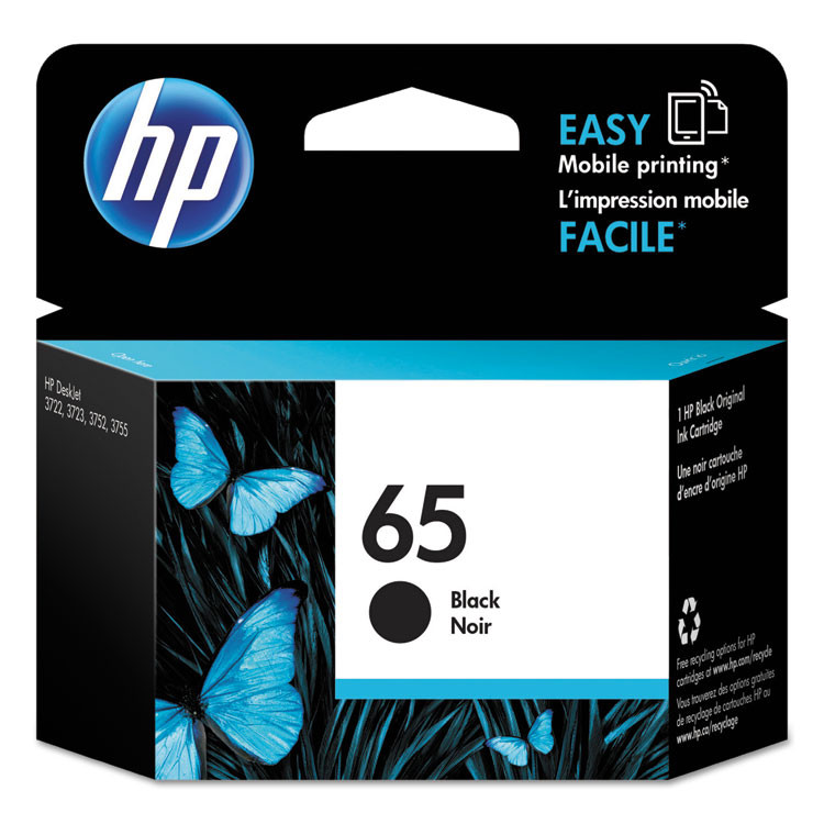 HP INC N9K02AN HP 65, (N9K02AN) Black Original Ink Cartridge