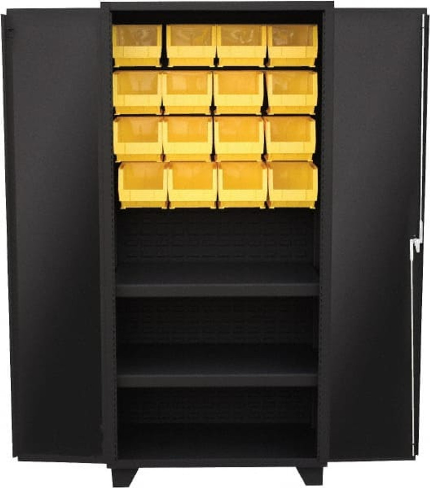 Jamco HY236-BL Bin Storage Cabinet: 36" Wide, 24" Deep, 78" High