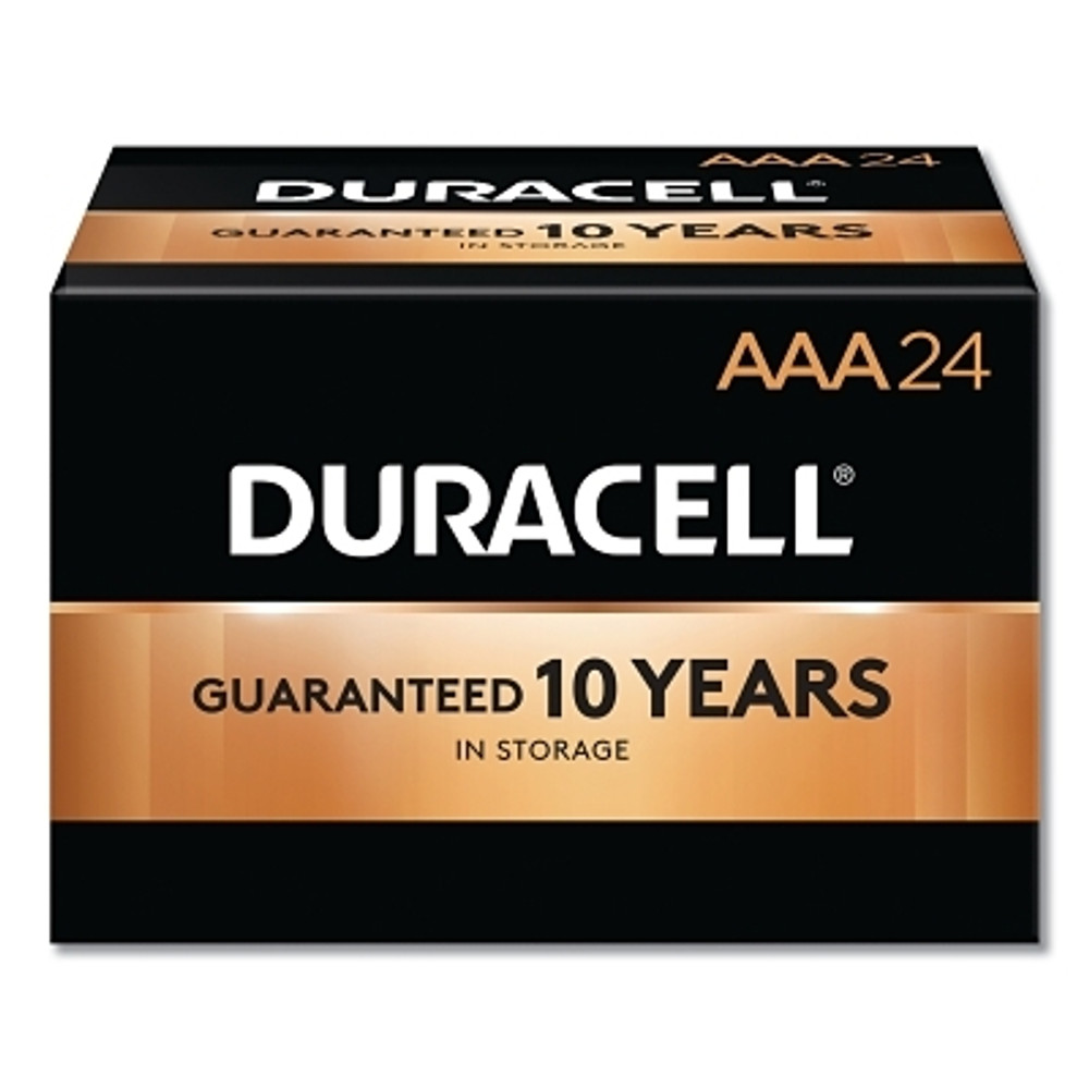 Duracell® DURMN2400BKD CopperTop Alkaline Battery, 1.5V, AAA, 24/PK