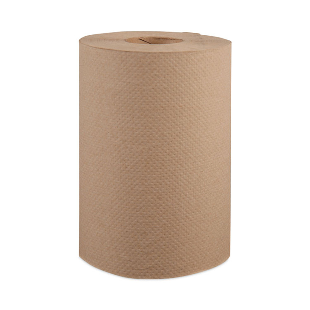 WINDSOFT 108 Hardwound Roll Towels, 1-Ply, 8" x 350 ft, Natural, 12 Rolls/Carton