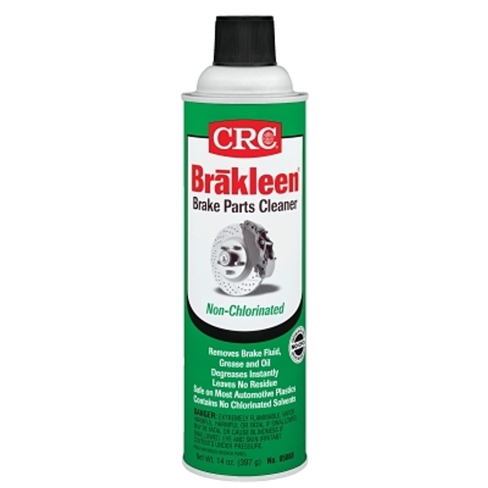 CRC® Brake Parts Cleaner, 14 oz Aerosol Can, Solvent Odor, Non-Chlorinated, High Strength