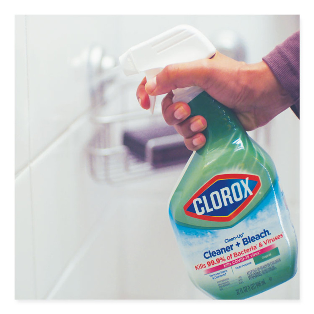 CLOROX SALES CO. 31221 Clean-Up Cleaner + Bleach, Original, 32 oz Spray Bottle, 9/Carton