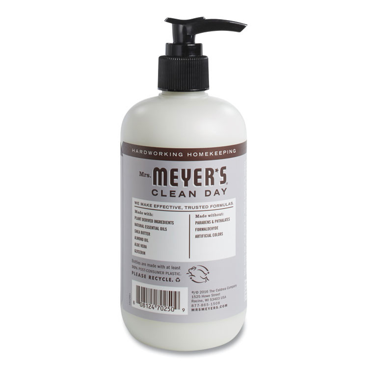THE CALDREA COMPANY Mrs. Meyer's® 686640 Clean Day Hand Lotion, 12 oz Pump Bottle, Lavender Scent