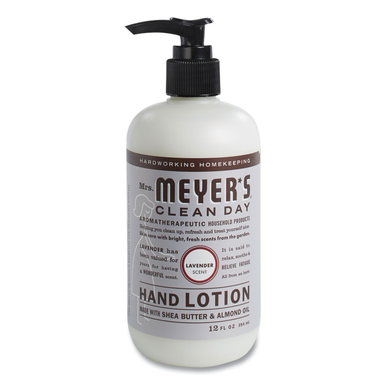 THE CALDREA COMPANY Mrs. Meyer's® 686640 Clean Day Hand Lotion, 12 oz Pump Bottle, Lavender Scent