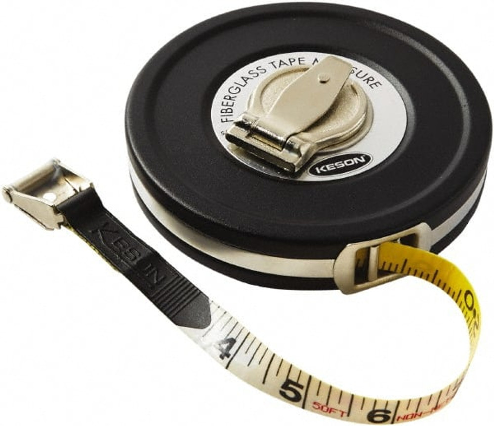 Keson MC181050 Tape Measure: 50' Long, 1/2" Width