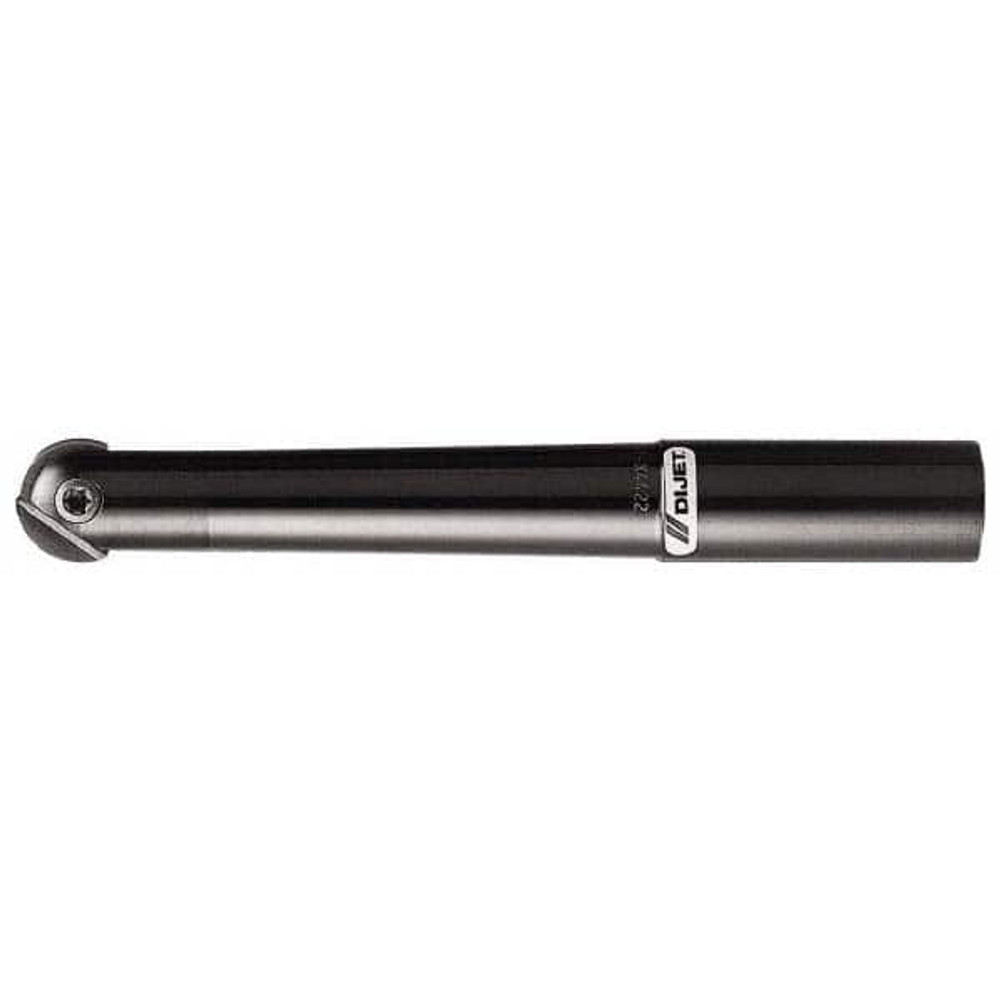 Dijet BNML-100075T-S0 Indexable Ball Nose End Mill: 3/8" Cut Dia, Steel, 5.19" OAL