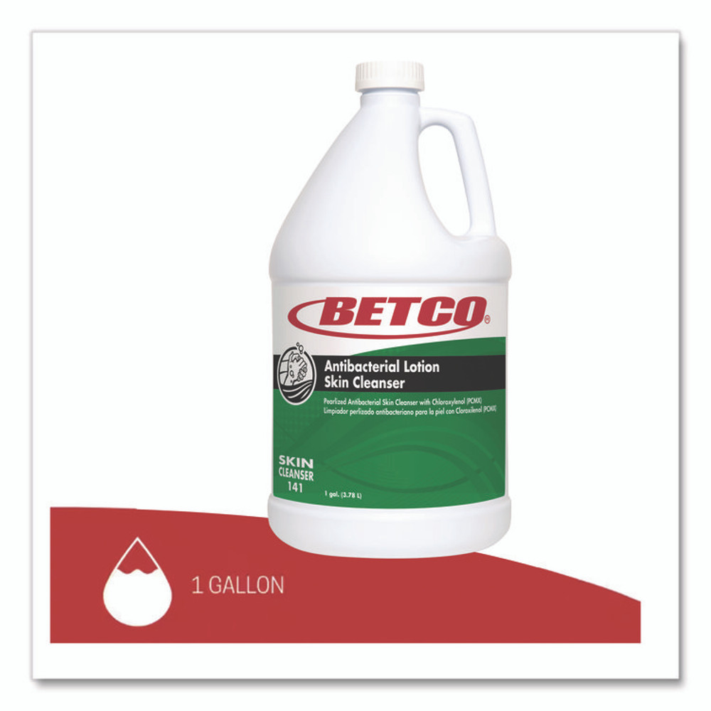 BETCO CORPORATION 1410400 Antibacterial Lotion Skin Cleanser Refill, Tropical Hibiscus Scent, 1 gal, 4/Carton