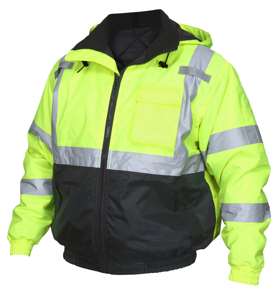 MCR Safety VBBQCL3LL Insulated Hi-Visibility Jacket Class 3