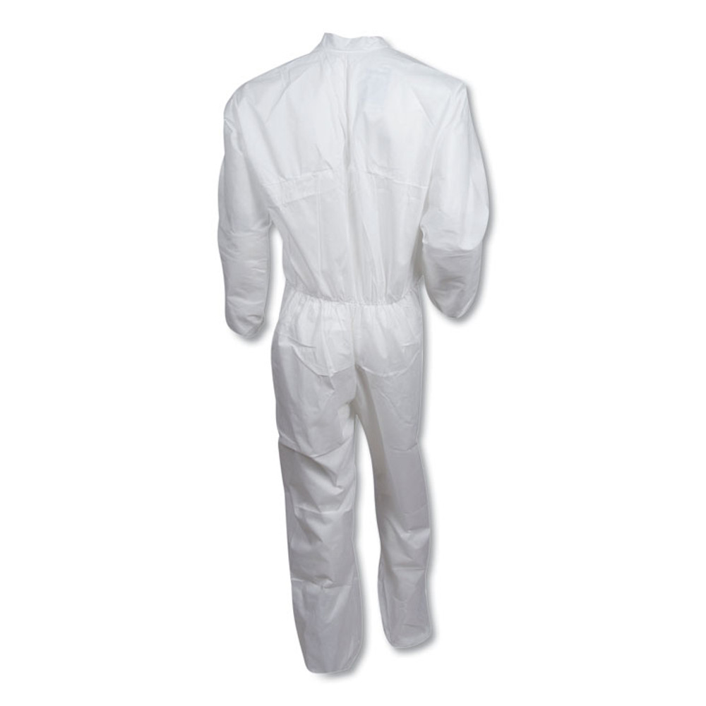 SMITH AND WESSON KleenGuard™ 46105 A30 Elastic-Back and Cuff Coveralls, 2X-Large, White, 25/Carton