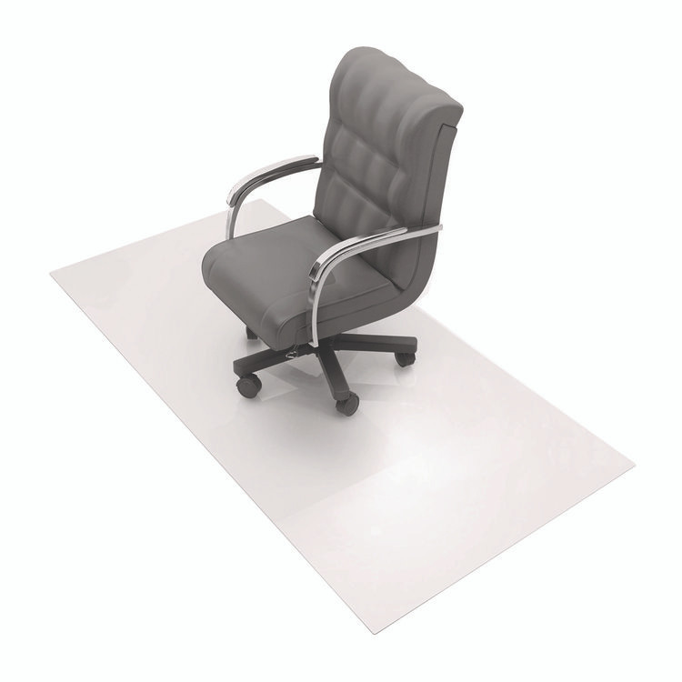 FLOORTEX 1215015019ER Cleartex Ultimat XXL Polycarbonate Chair Mat for Hard Floors, Square, 60" x 60", Clear