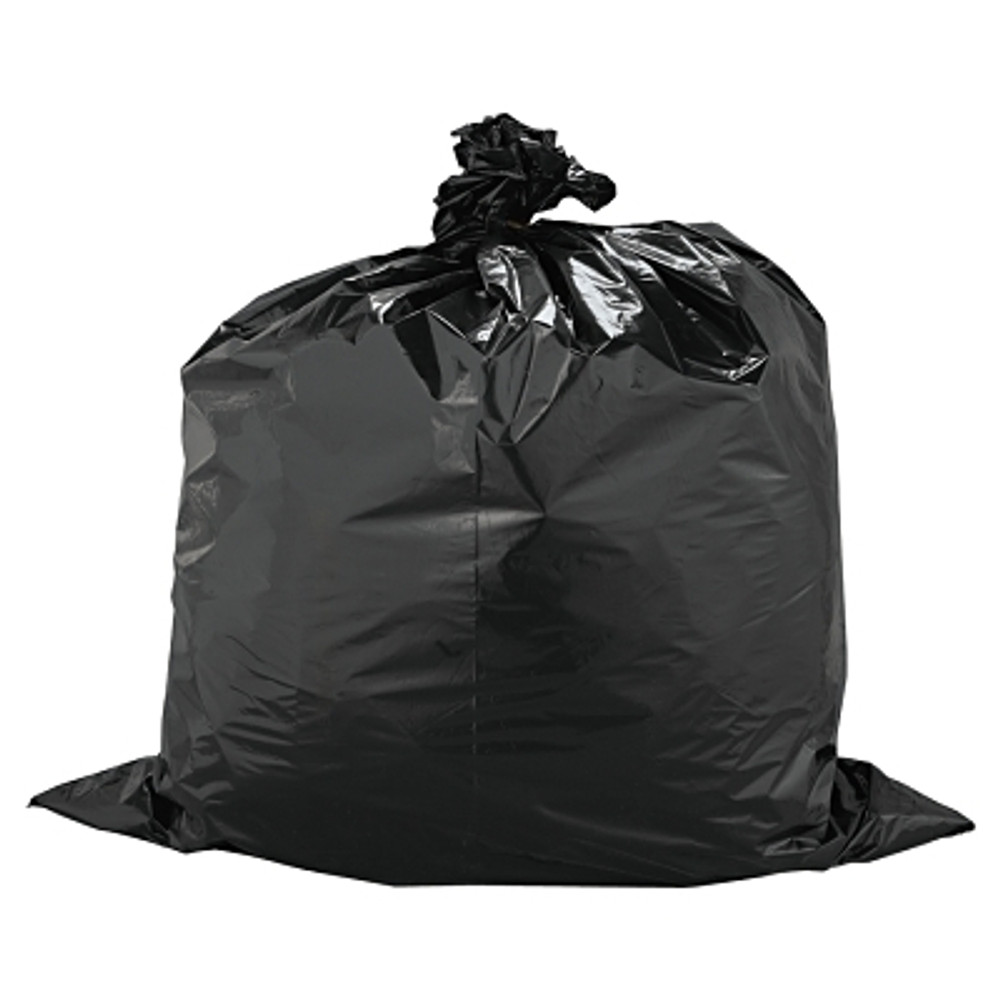 Warp Brothers FLEX-O-BAG® Trash Can Liners and Contractor Bags, 33 gal, 1.5 mil, 33 in X 40 in, Black, High Count Industrial Liner