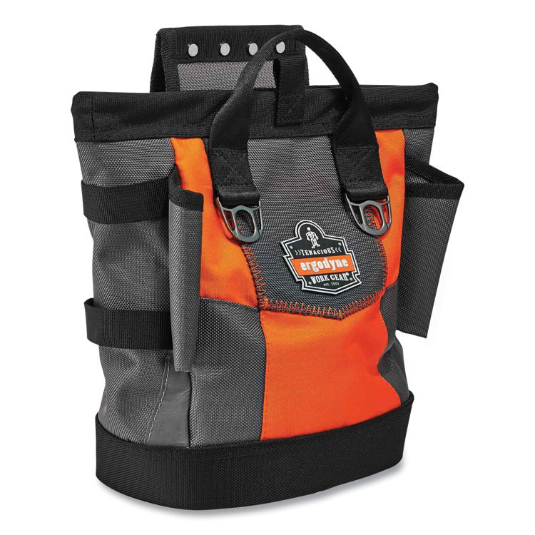 TENACIOUS HOLDINGS, INC. ergodyne® 13627 Arsenal 5527 Premium Topped Tool Pouch with Hinged Closure, 6 x 10 x 11.5, Polyester, Orange
