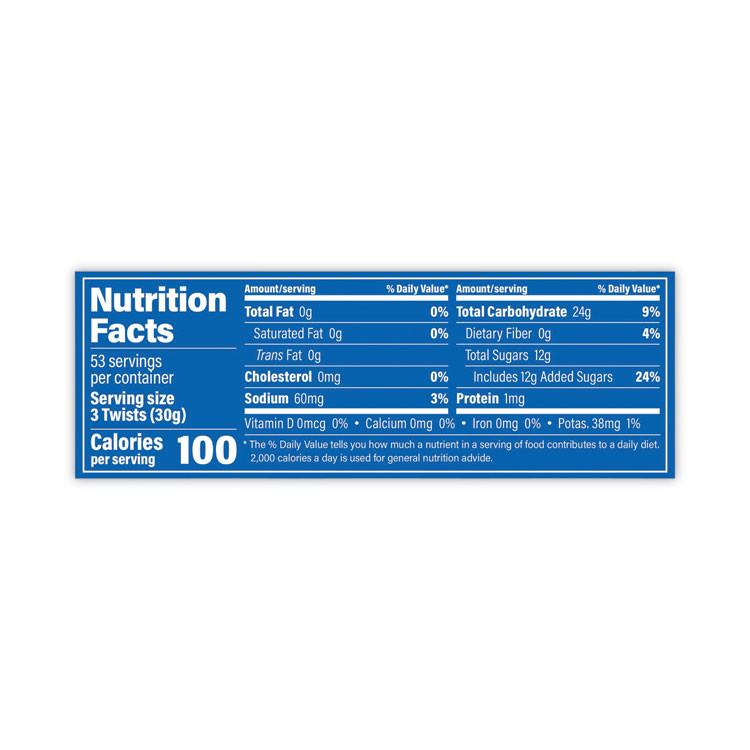 AMERICAN LICORICE COMPANY Red Vines® 20904500 Black Licorice Twists, 3.5 lb Jar