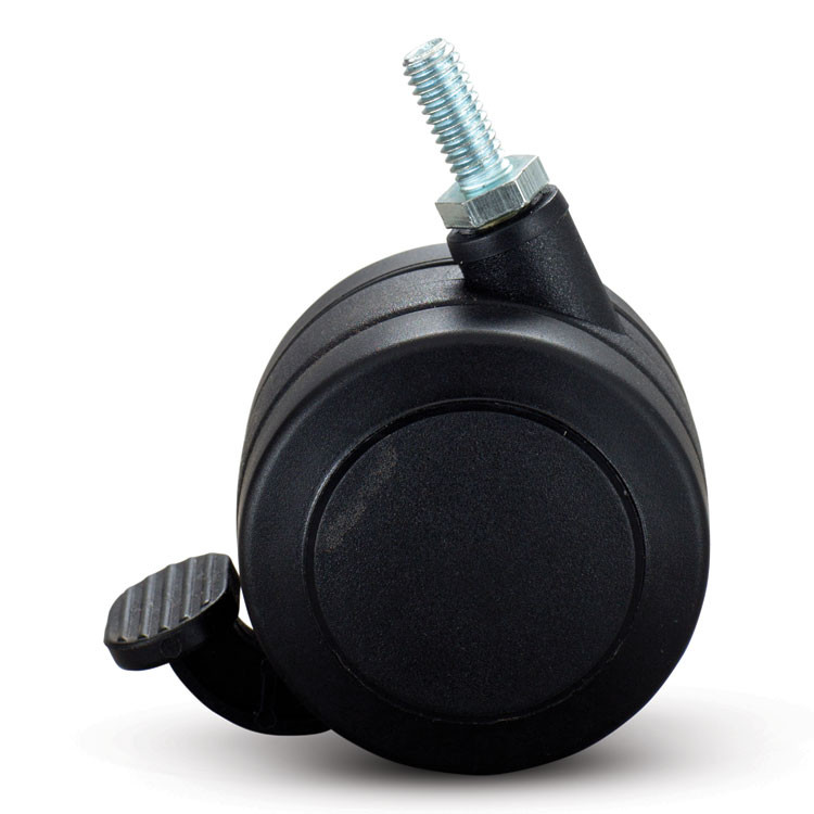 SAFCO PRODUCTS 1211BL Hard Floor Casters for AlphaBetter Desks, 2.5" Wheel, Black, 4/Set