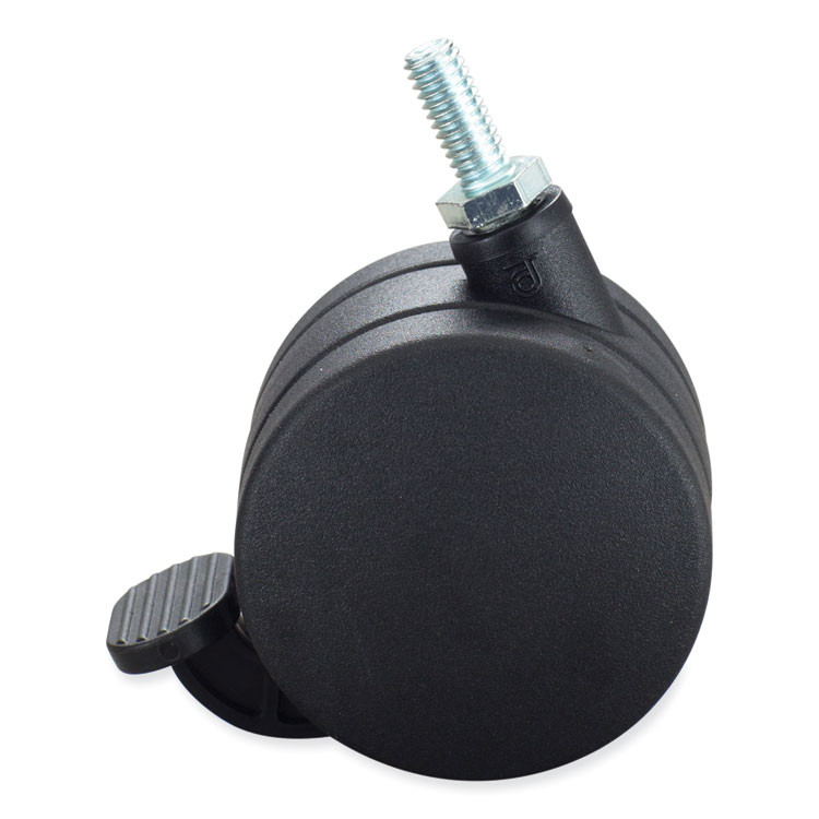 SAFCO PRODUCTS 1211BL Hard Floor Casters for AlphaBetter Desks, 2.5" Wheel, Black, 4/Set