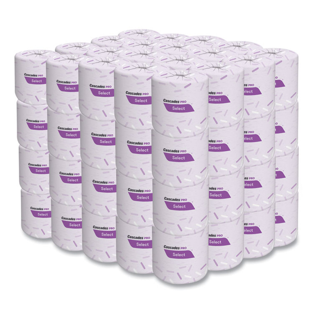 CASCADES TISSUE GROUP PRO B211 Select Standard Bath Tissue, Septic Safe, 2-Ply, White, 500 Sheets/Roll, 80 Rolls/Carton