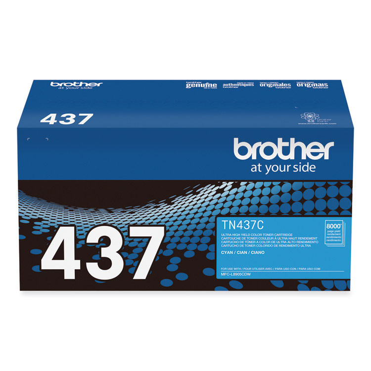 BROTHER INTL. CORP. TN437C TN437C Ultra High-Yield Toner, 8,000 Page-Yield, Cyan