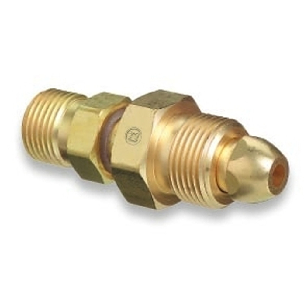Western Enterprises 810 Brass Cylinder Adaptor, From CGA-580 Nitrogen To CGA-320 Carbon Dioxide