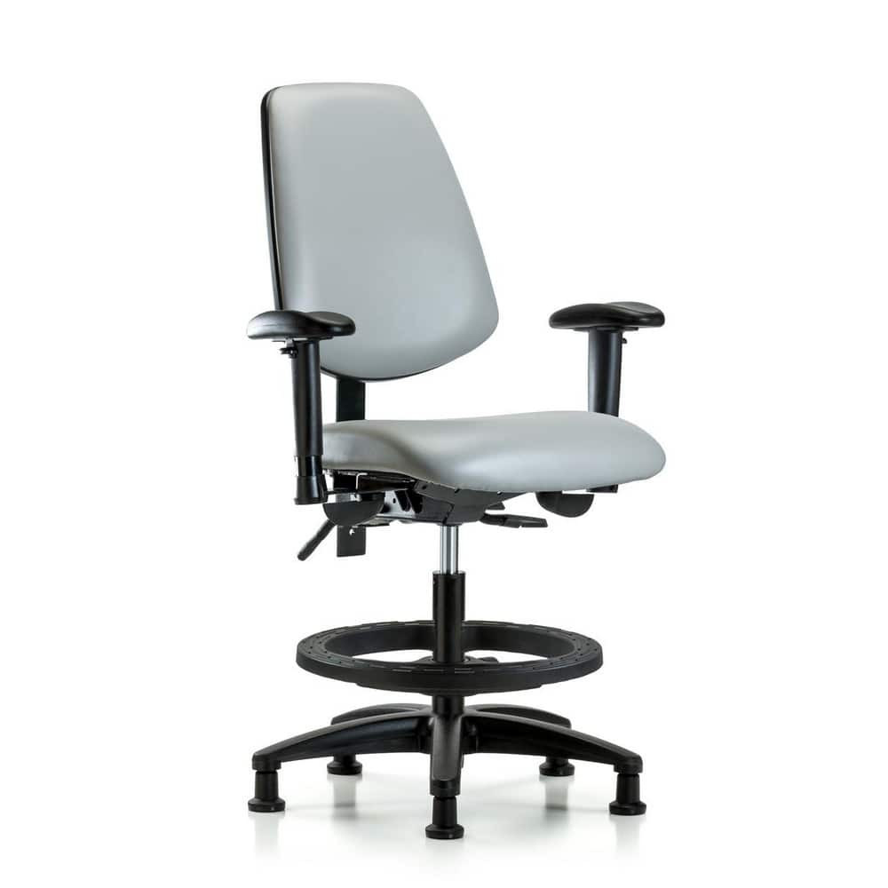 Blue Ridge Ergonomics MSC49673 Task Chair: Vinyl, Dove