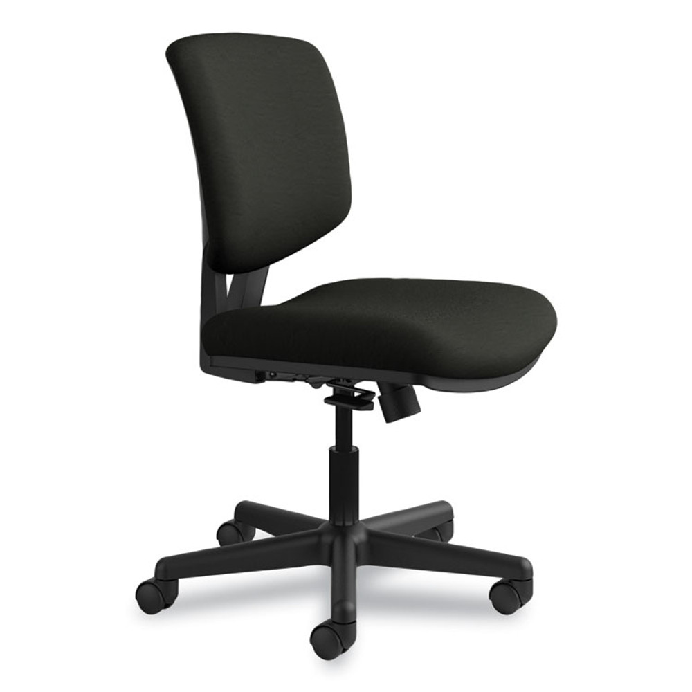 HON COMPANY 5703SB11T Volt Series Leather Task Chair with Synchro-Tilt, Supports Up to 250 lb, 18" to 22.25" Seat Height, Black
