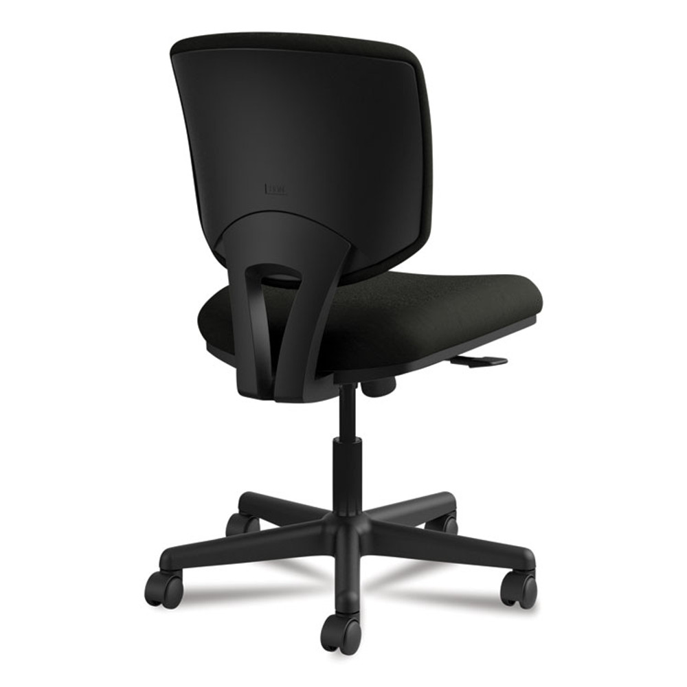 HON COMPANY 5703SB11T Volt Series Leather Task Chair with Synchro-Tilt, Supports Up to 250 lb, 18" to 22.25" Seat Height, Black