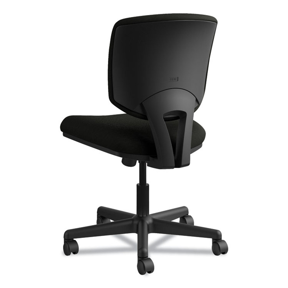 HON COMPANY 5703SB11T Volt Series Leather Task Chair with Synchro-Tilt, Supports Up to 250 lb, 18" to 22.25" Seat Height, Black