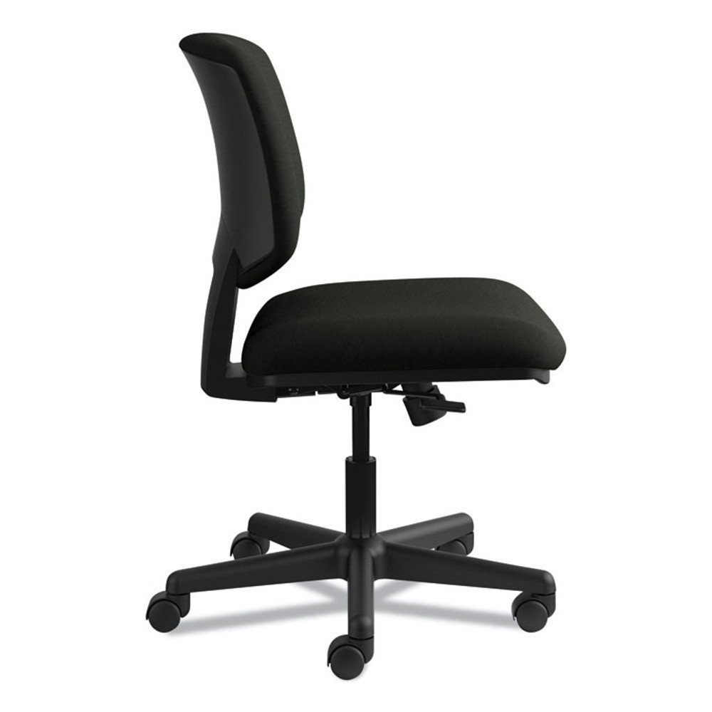 HON COMPANY 5703SB11T Volt Series Leather Task Chair with Synchro-Tilt, Supports Up to 250 lb, 18" to 22.25" Seat Height, Black