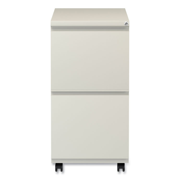 ALERA PBFFPY File Pedestal with Full-Length Pull, Left or Right, 2 Legal/Letter-Size File Drawers, Putty, 14.96" x 19.29" x 27.75"
