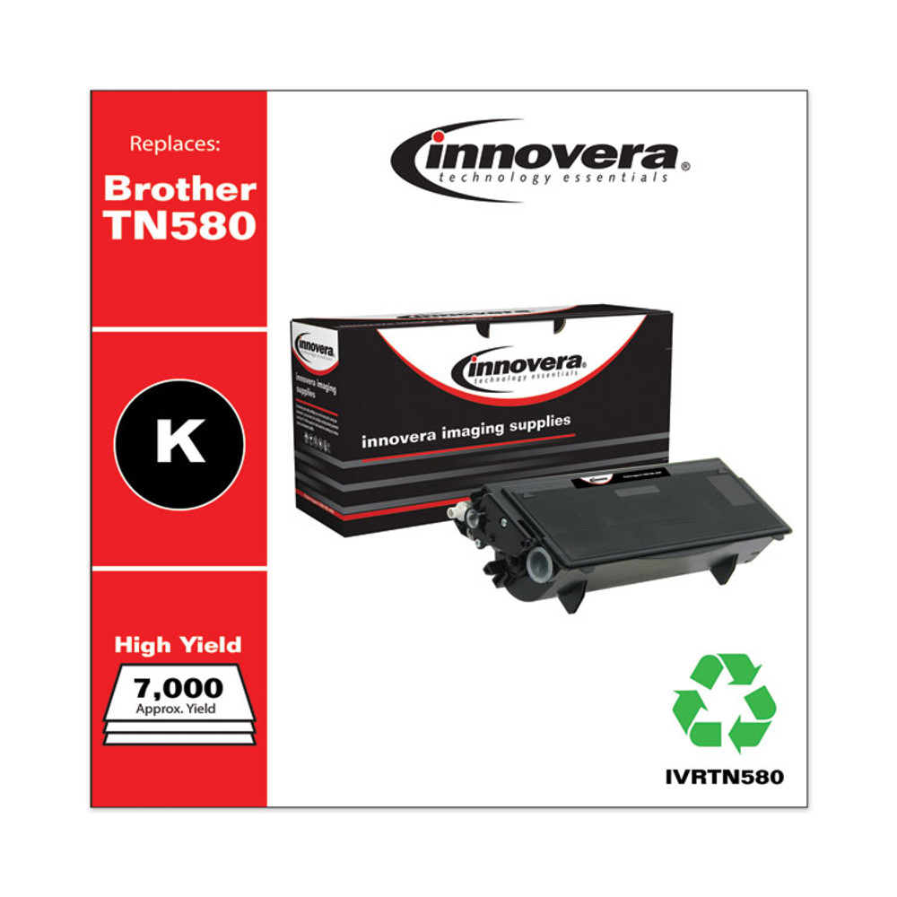 INNOVERA TN580 Remanufactured Black High-Yield Toner, Replacement for TN580, 7,000 Page-Yield