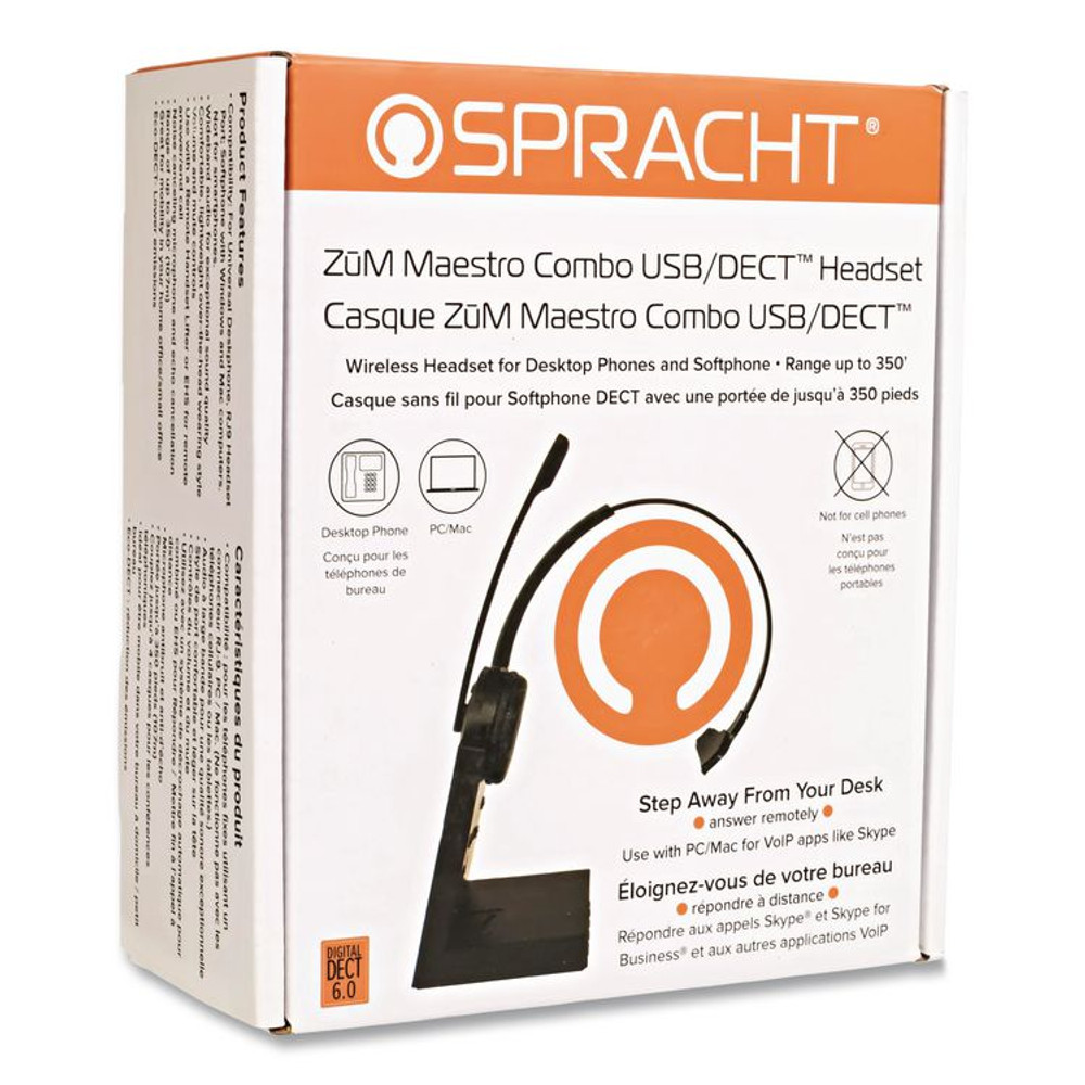 SPRACHT HS2020 ZuM Maestro SPT-HS2020 Monaural Over The Head Headset, Black