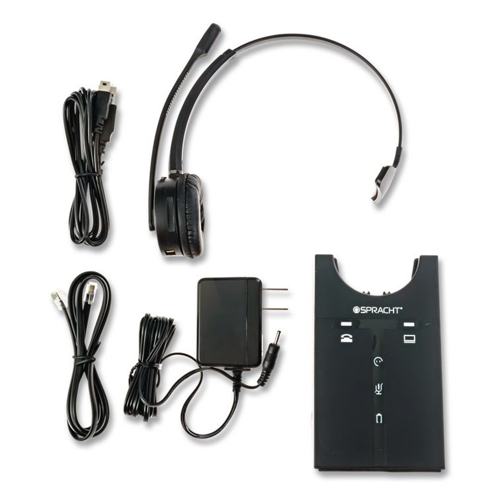 SPRACHT HS2020 ZuM Maestro SPT-HS2020 Monaural Over The Head Headset, Black