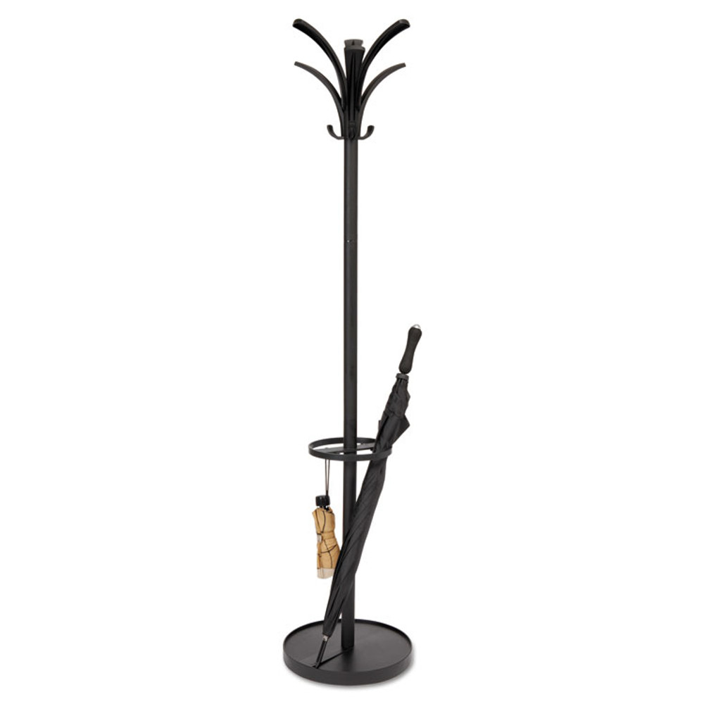 ALBA PMBRION Brio Coat Stand, 13.75w x 13.75d x 66.25h, Black
