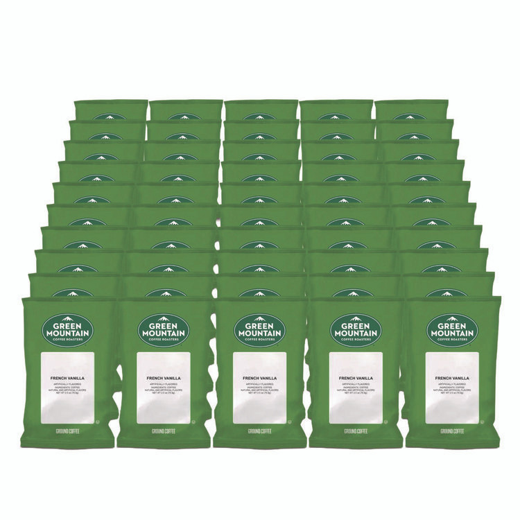 KEURIG DR PEPPER Green Mountain Coffee® 4732 French Vanilla Coffee Fraction Packs, 2.2 oz, 50/Carton