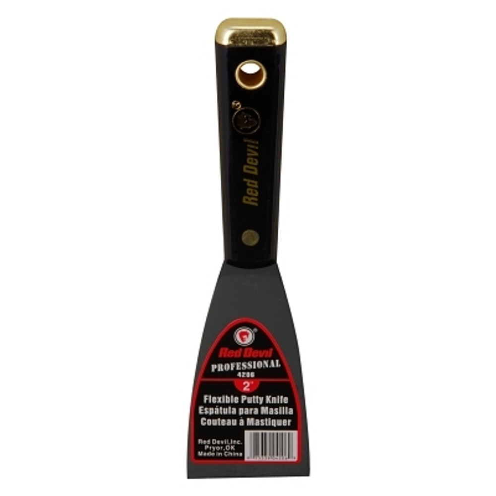 Red Devil 4200 Professional Series Putty Knive, 2 in Wide, Flexible Blade