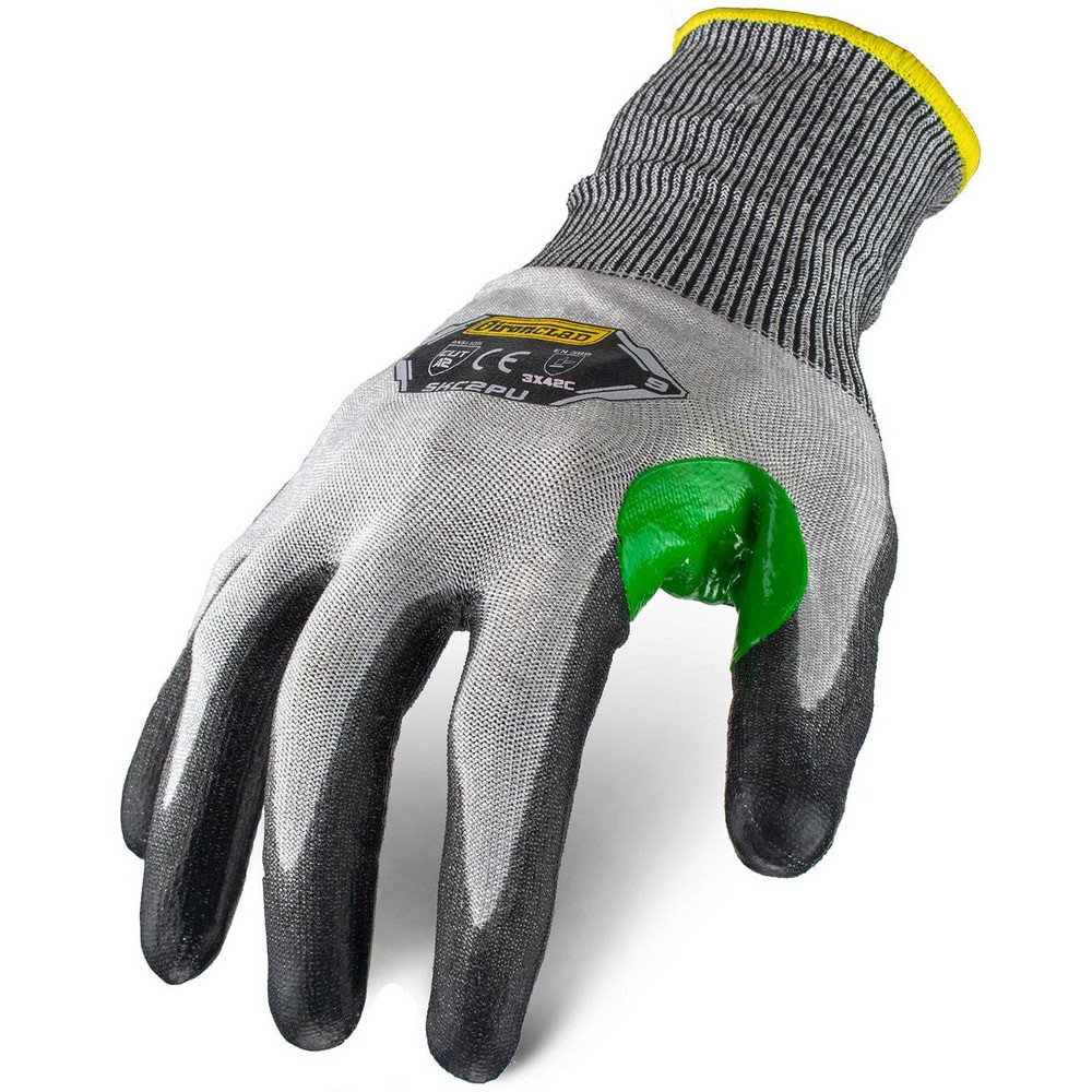 ironCLAD SKC2PU-01-XS Puncture-Resistant Gloves:  Size  X-Small,  ANSI Cut  A2,  ANSI Puncture  4,  Polyurethane,  HPPE/Steel Knit