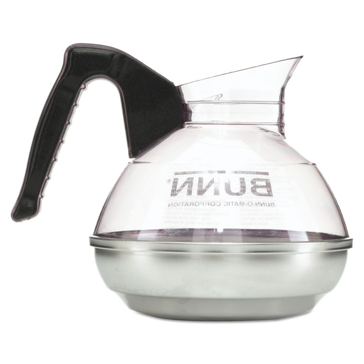 BUNN-O-MATIC 6100 Easy Pour Decanter, 64 oz, Black Handle